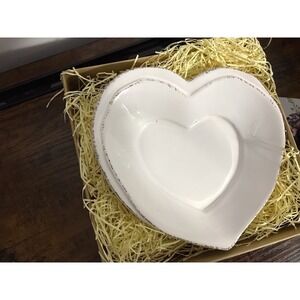 Vietri Italian Double Heart Dish